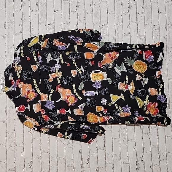 Men's Big Dogs Tropical Dog Drink Inspired Button-down Shirt, Size Large -Fun!- - Picture 3 of 4